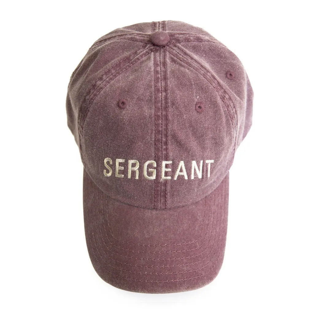 Sergeant Baseball Cap - Burgundy