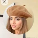 Shein Warm French Style Woolen Beret Hat  