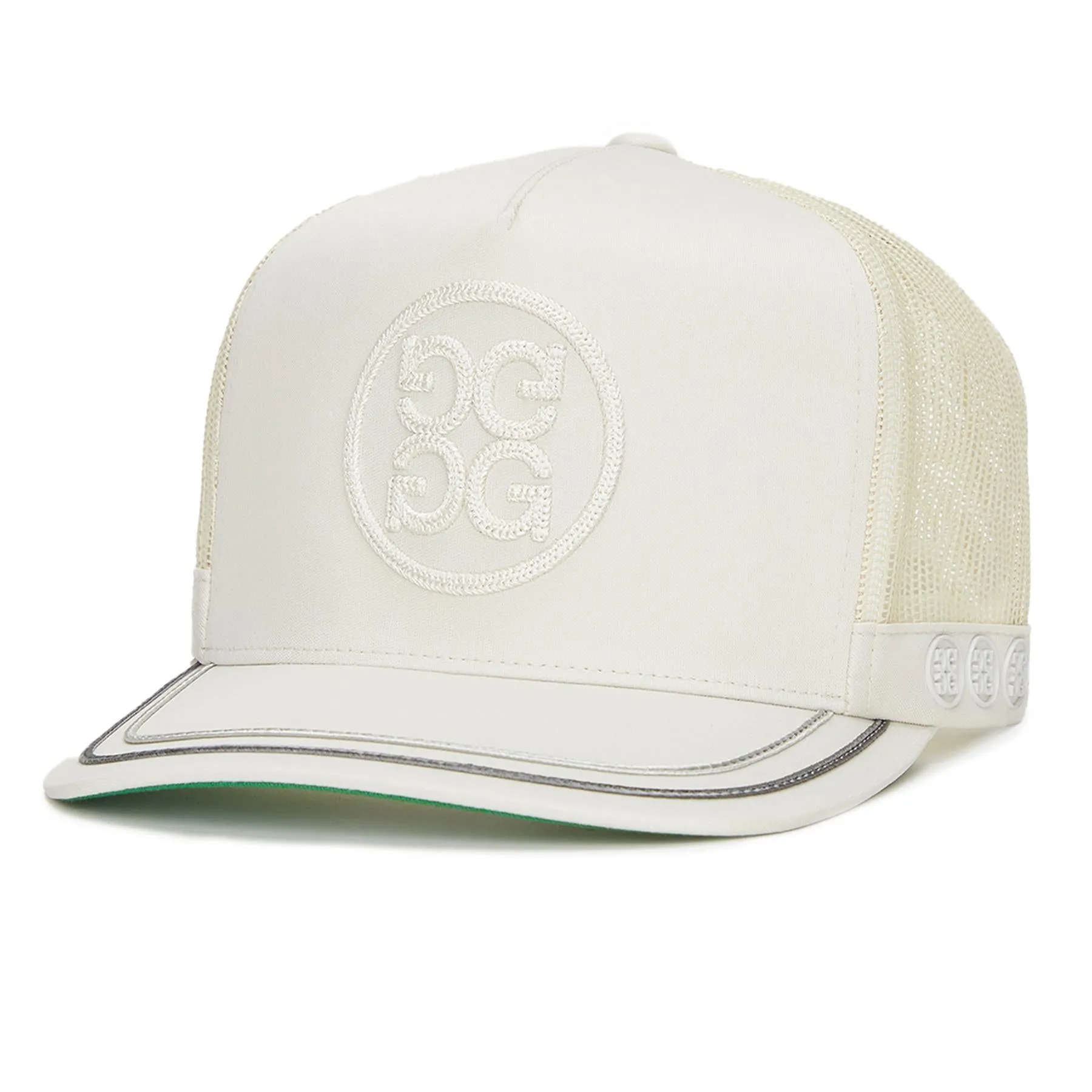Soutache Knit Tall Trucker Cap Stone - AW24