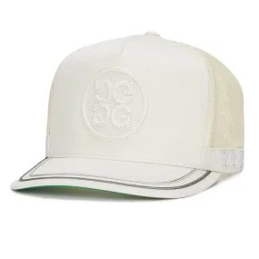 Soutache Knit Tall Trucker Cap Stone - AW24