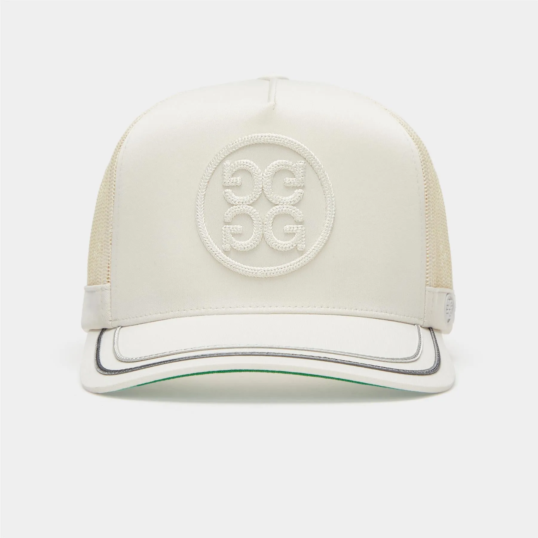 Soutache Knit Tall Trucker Cap Stone - AW24