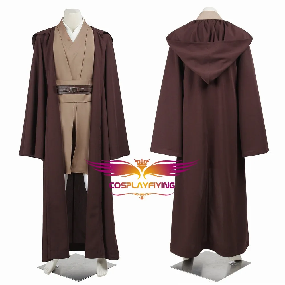 Star Wars Mace Windu Jedi Knight Battle Robe Cosplay Costume Full Set for Halloween Carnival