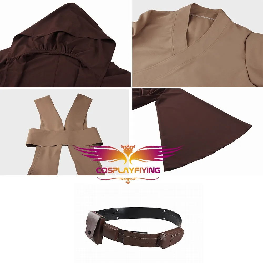 Star Wars Mace Windu Jedi Knight Battle Robe Cosplay Costume Full Set for Halloween Carnival