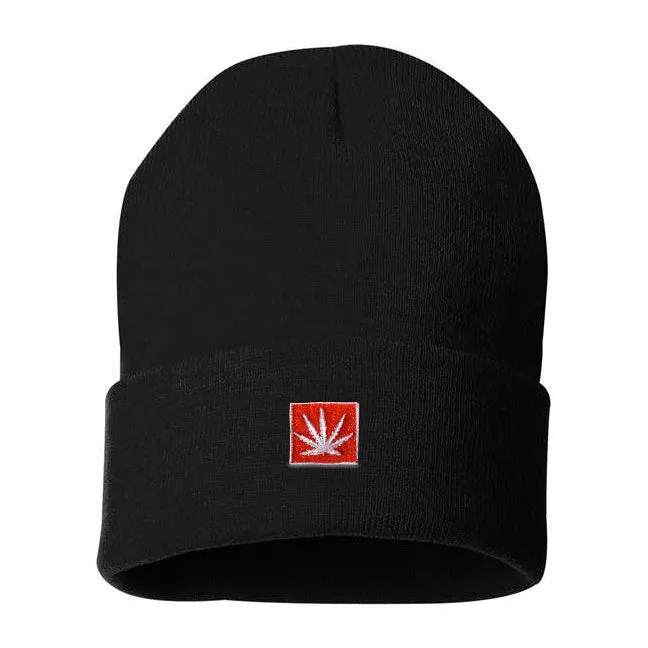 StonerDays 12" Knit Classic Black Beanie