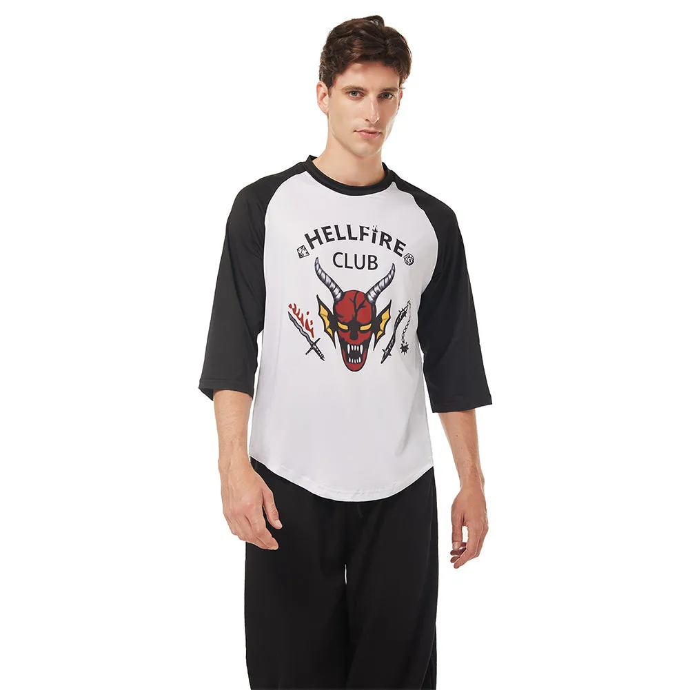 Stranger Things Season 4 (2022)  the Hellfire Club eddie munson Cosplay Costume Training Uniform  Outfits Halloween Carnival Suit