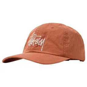 Stussy Bio Washed Big Logo Low Pro Cap - Coral