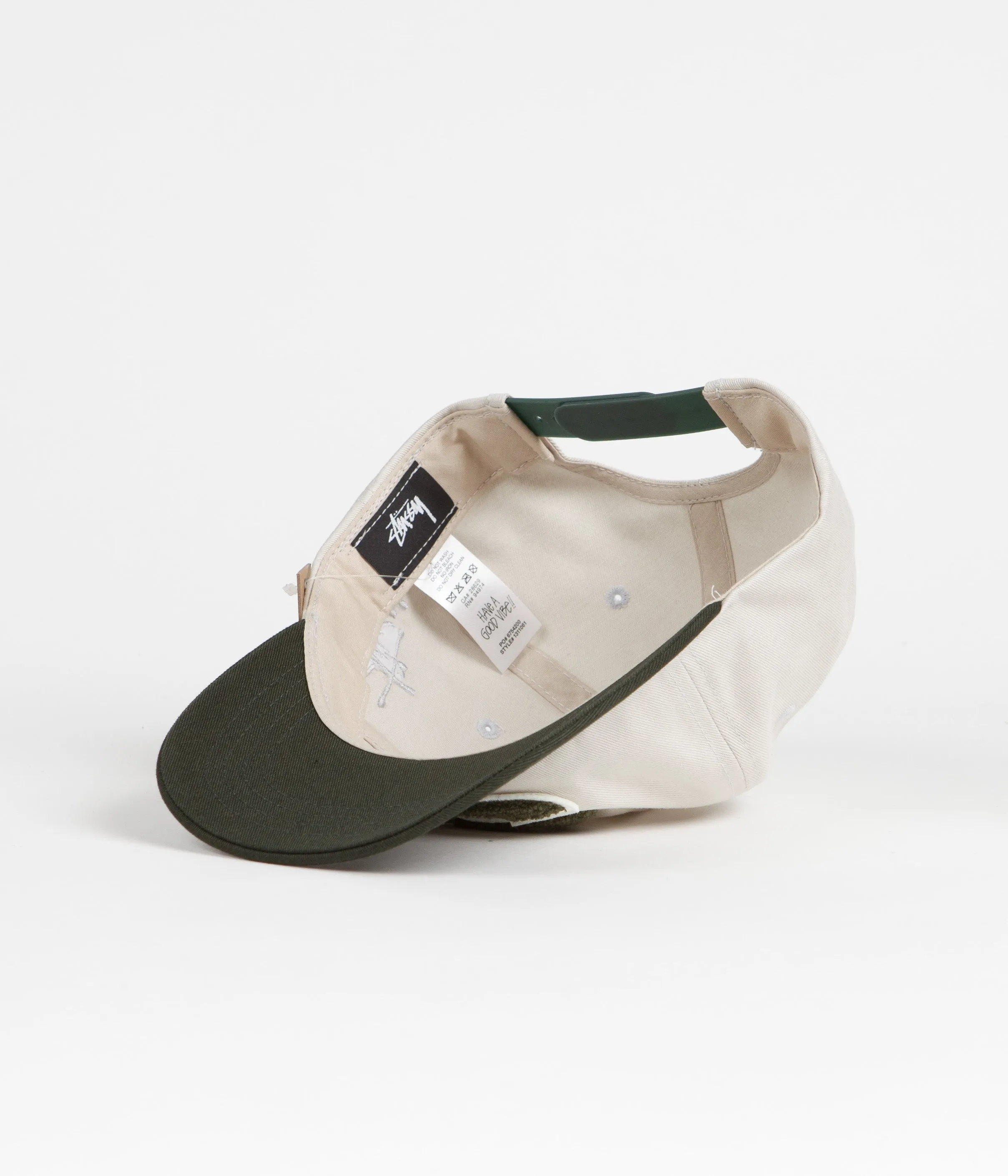 Stussy Chenille S Low Pro Cap - Bone