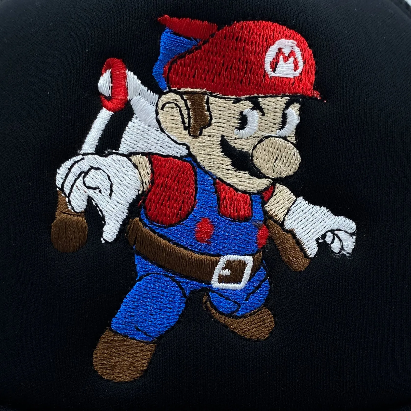 SUPER MARIO BROS. Nintendo Video Game Embroidered Character Mesh Trucker Baseball Cap