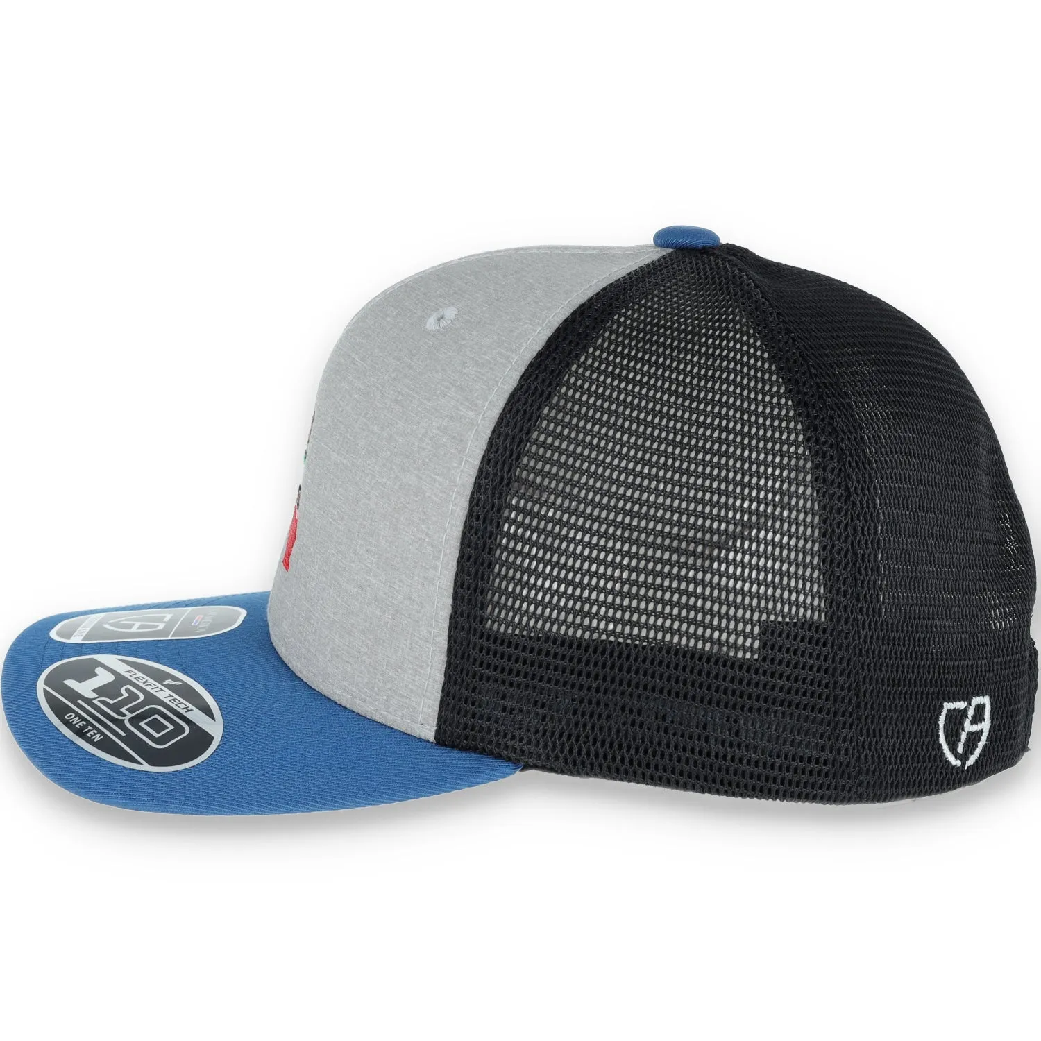THE COLISEUM CALIFORNIA STATE BEAR TRUCKER Flexfit® SNAPBACK Melange Mesh Back HAT-MELANGE/BLUE