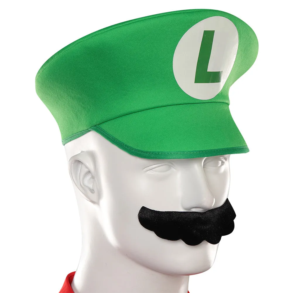 The Super Mario Bros Luigi Cosplay Costume Outfits Halloween Carnival Party Suit