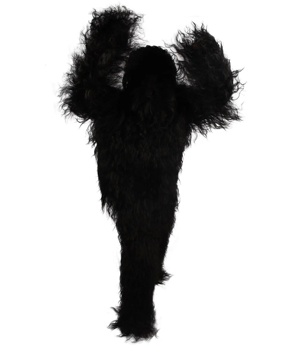 Unisex Hairy Warrior Ape Military Leader Resistance Fighter Multiple Colors Option Cosplay Costume and Wigs Bundle