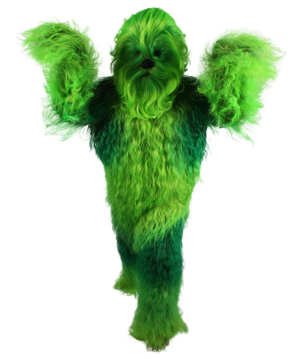 Unisex Hairy Warrior Ape Military Leader Resistance Fighter Multiple Colors Option Cosplay Costume and Wigs Bundle