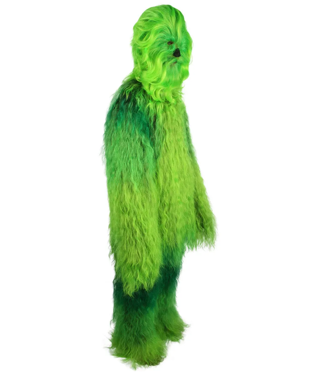 Unisex Hairy Warrior Ape Military Leader Resistance Fighter Multiple Colors Option Cosplay Costume and Wigs Bundle