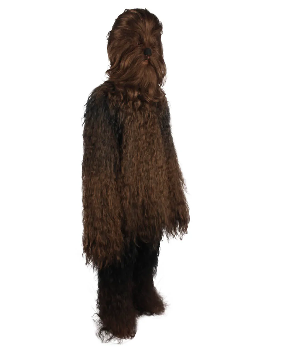 Unisex Hairy Warrior Ape Military Leader Resistance Fighter Multiple Colors Option Cosplay Costume and Wigs Bundle