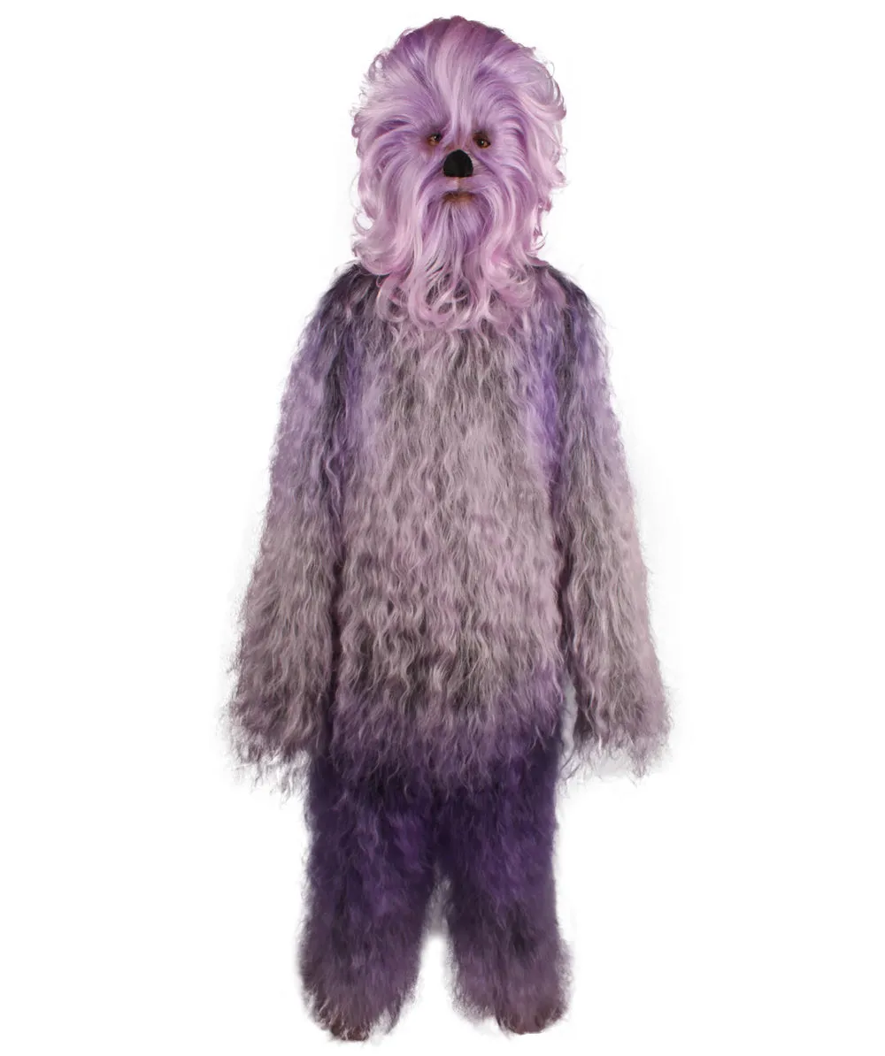 Unisex Hairy Warrior Ape Military Leader Resistance Fighter Multiple Colors Option Cosplay Costume and Wigs Bundle