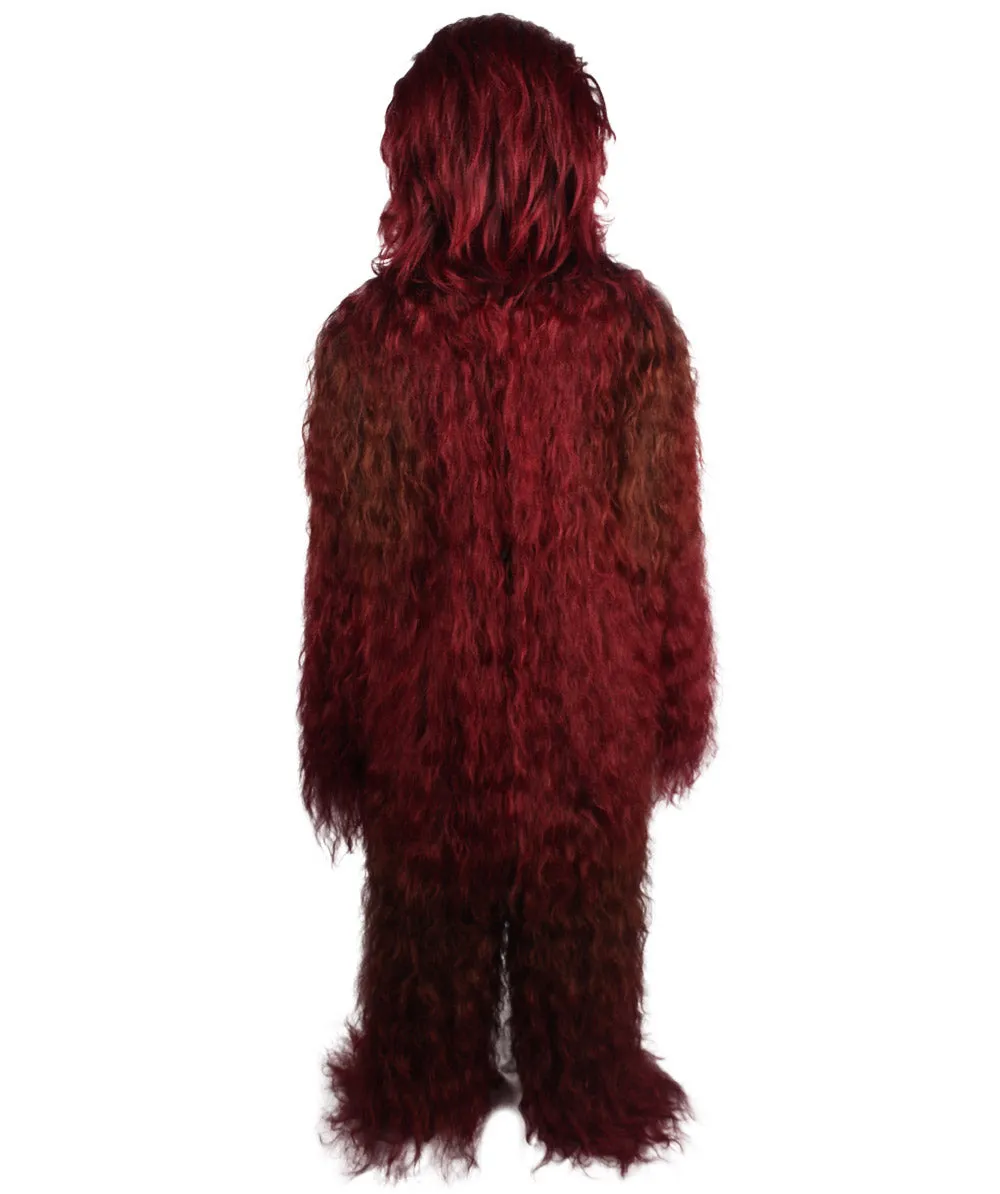 Unisex Hairy Warrior Ape Military Leader Resistance Fighter Multiple Colors Option Cosplay Costume and Wigs Bundle