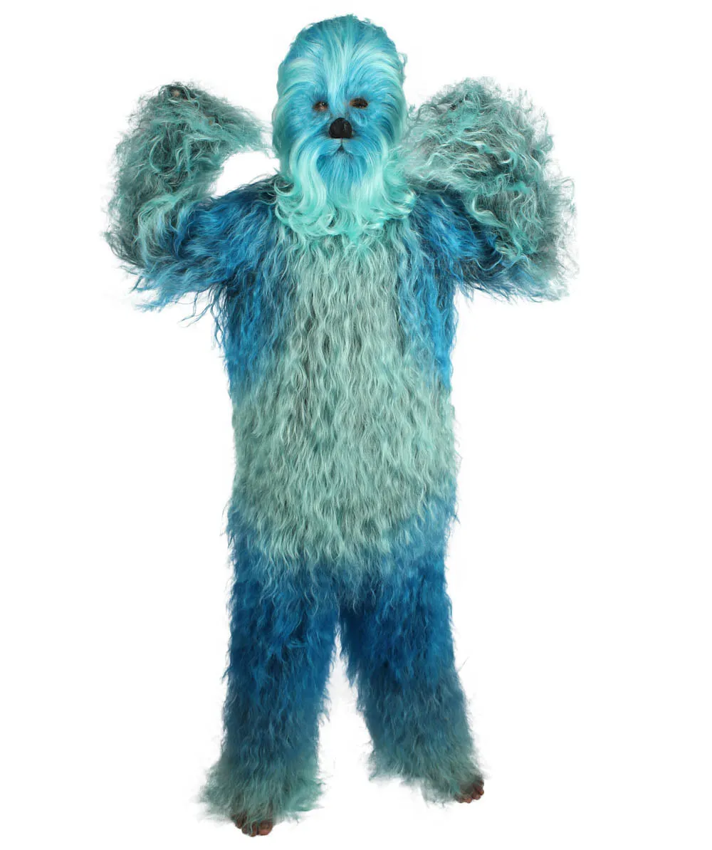 Unisex Hairy Warrior Ape Military Leader Resistance Fighter Multiple Colors Option Cosplay Costume and Wigs Bundle