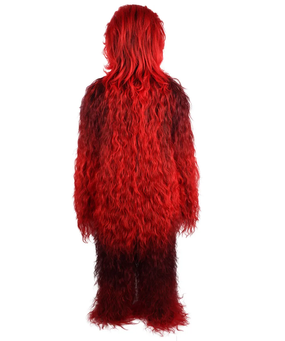 Unisex Hairy Warrior Ape Military Leader Resistance Fighter Multiple Colors Option Cosplay Costume and Wigs Bundle