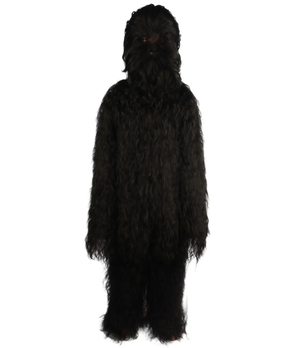 Unisex Hairy Warrior Ape Military Leader Resistance Fighter Multiple Colors Option Cosplay Costume and Wigs Bundle