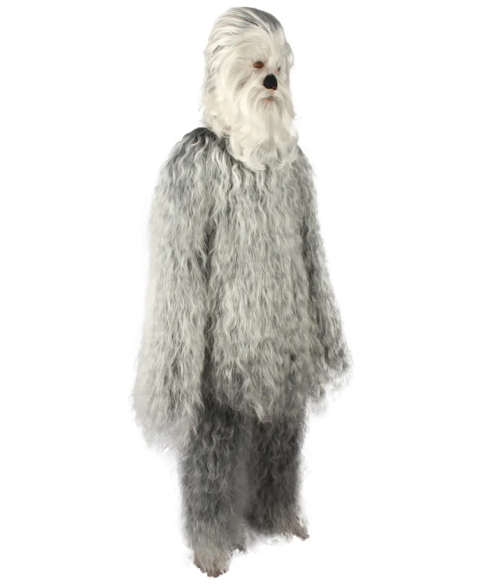 Unisex Hairy Warrior Ape Military Leader Resistance Fighter Multiple Colors Option Cosplay Costume and Wigs Bundle