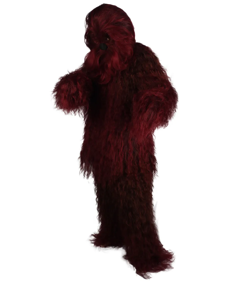 Unisex Hairy Warrior Ape Military Leader Resistance Fighter Multiple Colors Option Cosplay Costume and Wigs Bundle