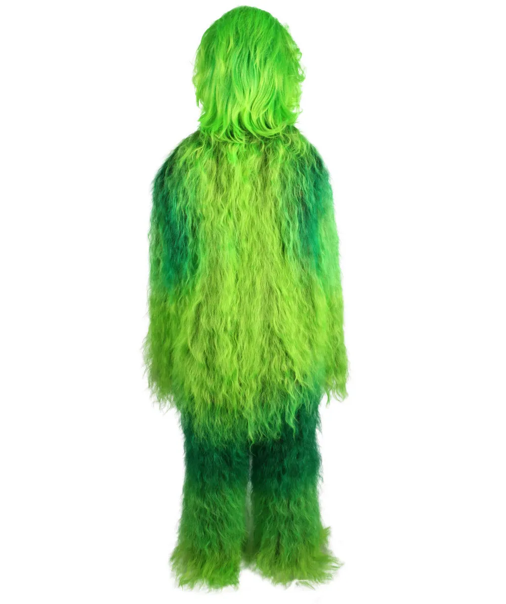 Unisex Hairy Warrior Ape Military Leader Resistance Fighter Multiple Colors Option Cosplay Costume and Wigs Bundle