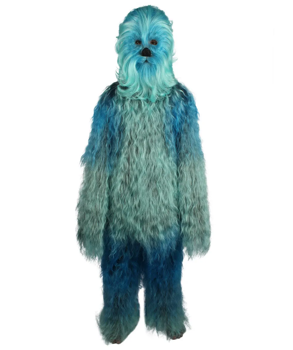 Unisex Hairy Warrior Ape Military Leader Resistance Fighter Multiple Colors Option Cosplay Costume and Wigs Bundle