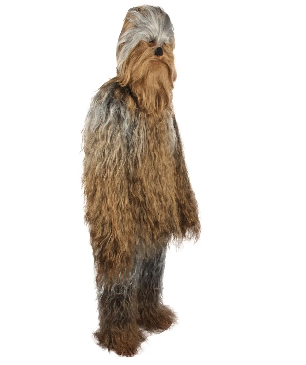 Unisex Hairy Warrior Ape Military Leader Resistance Fighter Multiple Colors Option Cosplay Costume and Wigs Bundle