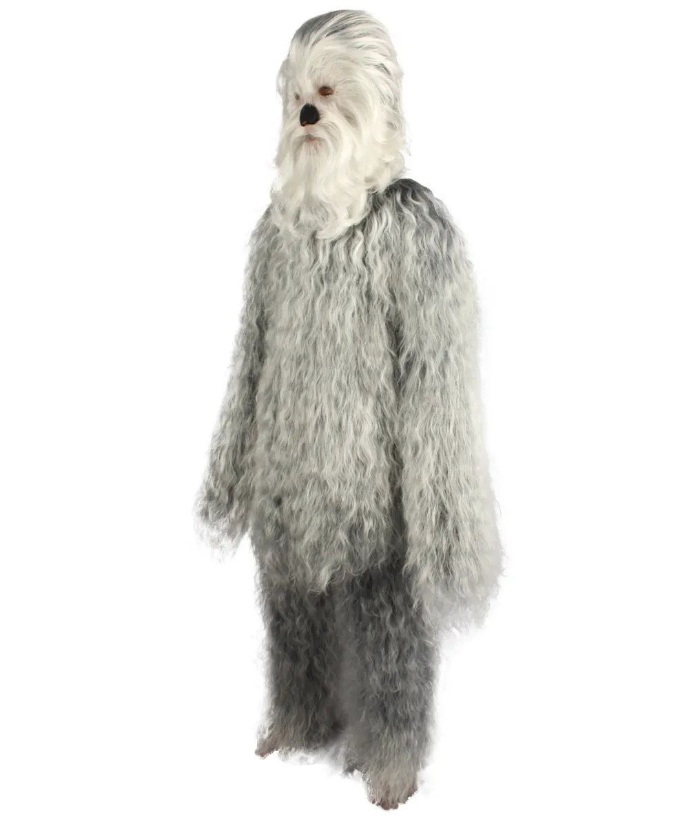 Unisex Hairy Warrior Ape Military Leader Resistance Fighter Multiple Colors Option Cosplay Costume and Wigs Bundle