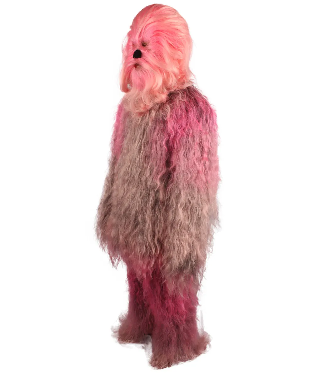 Unisex Hairy Warrior Ape Military Leader Resistance Fighter Multiple Colors Option Cosplay Costume and Wigs Bundle