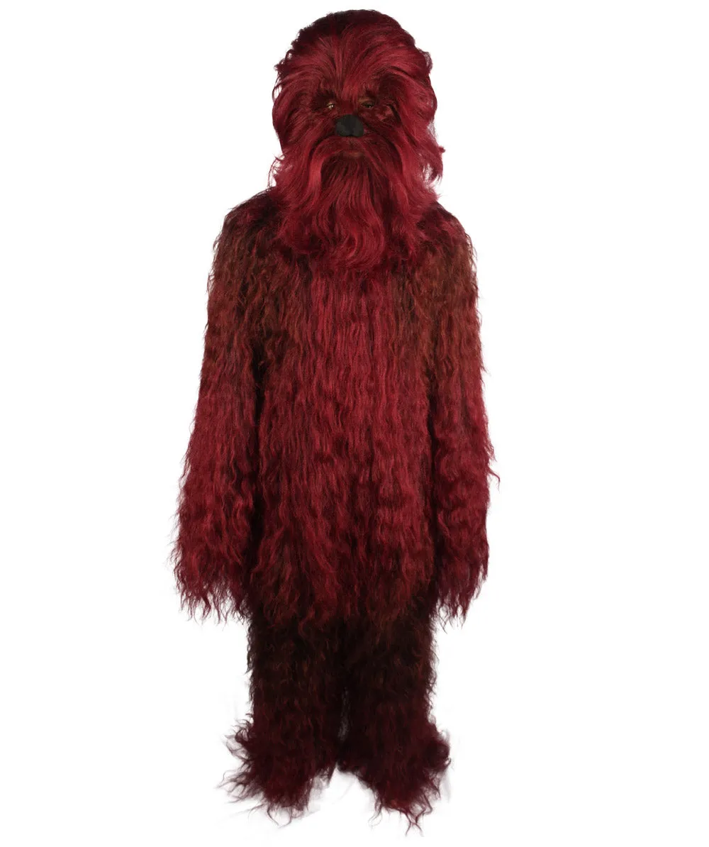 Unisex Hairy Warrior Ape Military Leader Resistance Fighter Multiple Colors Option Cosplay Costume and Wigs Bundle