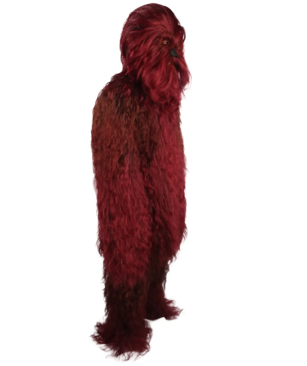 Unisex Hairy Warrior Ape Military Leader Resistance Fighter Multiple Colors Option Cosplay Costume and Wigs Bundle