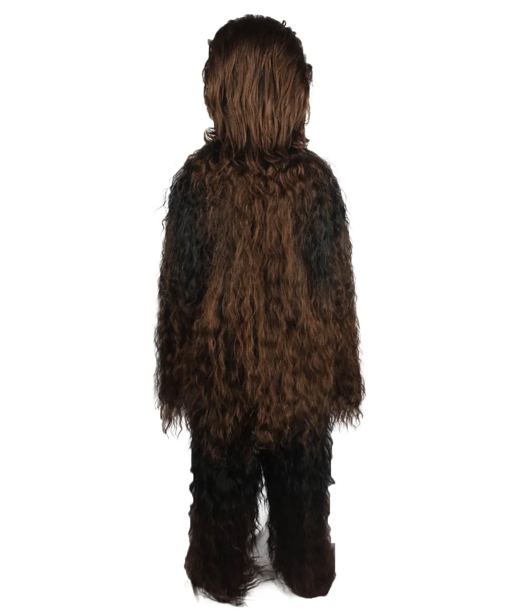 Unisex Hairy Warrior Ape Military Leader Resistance Fighter Multiple Colors Option Cosplay Costume and Wigs Bundle