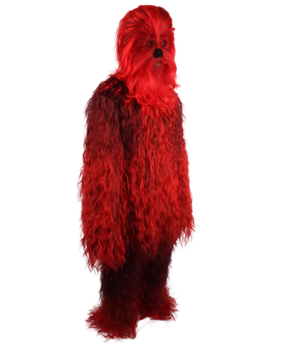 Unisex Hairy Warrior Ape Military Leader Resistance Fighter Multiple Colors Option Cosplay Costume and Wigs Bundle