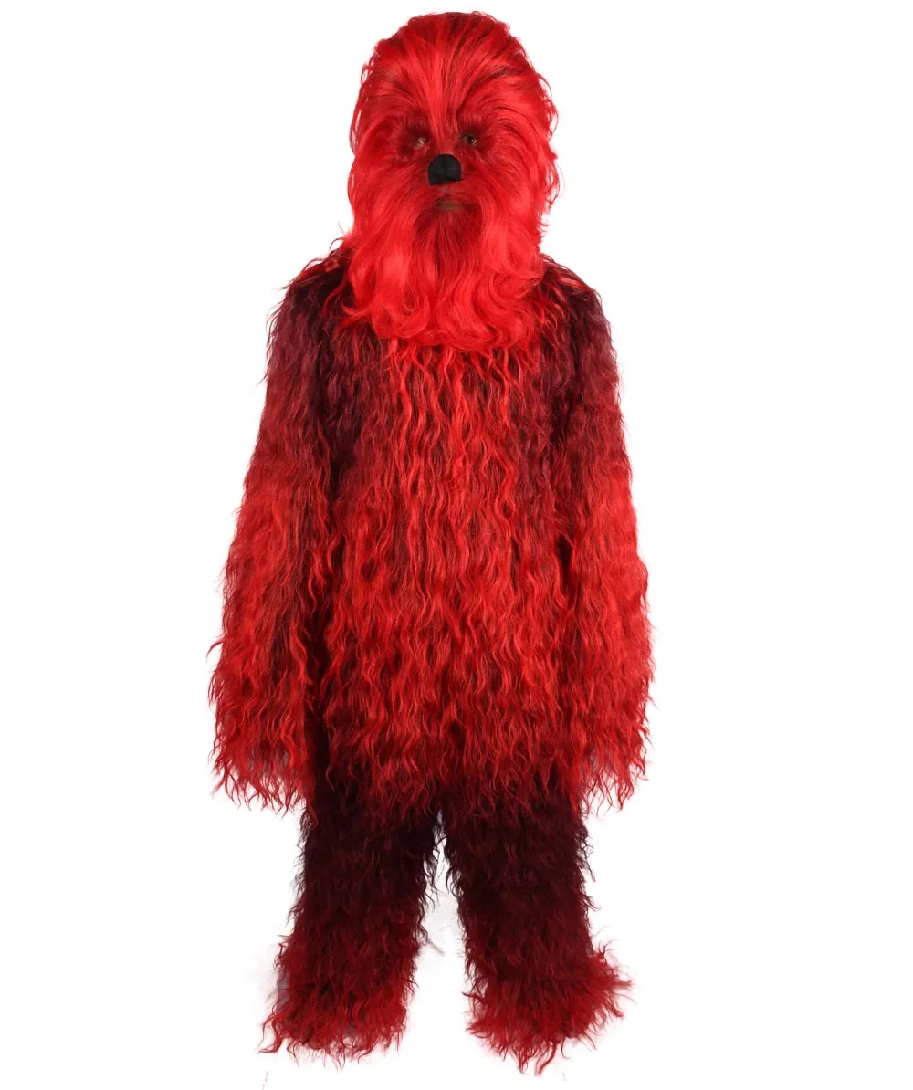 Unisex Hairy Warrior Ape Military Leader Resistance Fighter Multiple Colors Option Cosplay Costume and Wigs Bundle