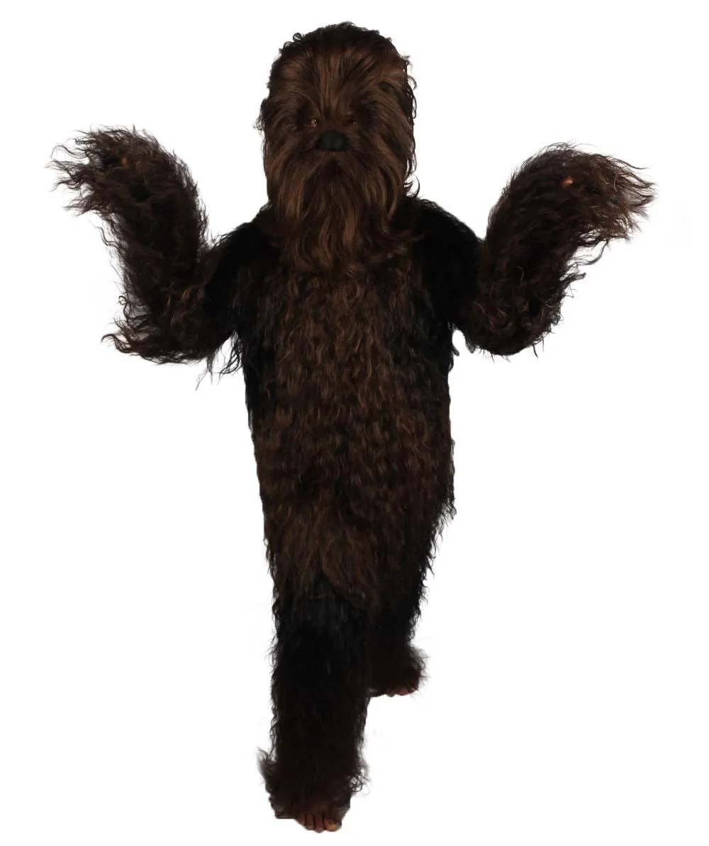 Unisex Hairy Warrior Ape Military Leader Resistance Fighter Multiple Colors Option Cosplay Costume and Wigs Bundle