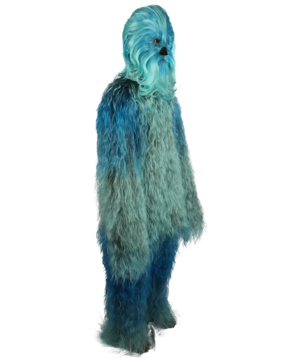 Unisex Hairy Warrior Ape Military Leader Resistance Fighter Multiple Colors Option Cosplay Costume and Wigs Bundle