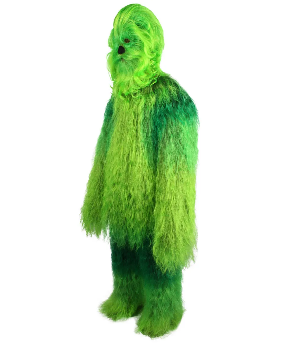 Unisex Hairy Warrior Ape Military Leader Resistance Fighter Multiple Colors Option Cosplay Costume and Wigs Bundle