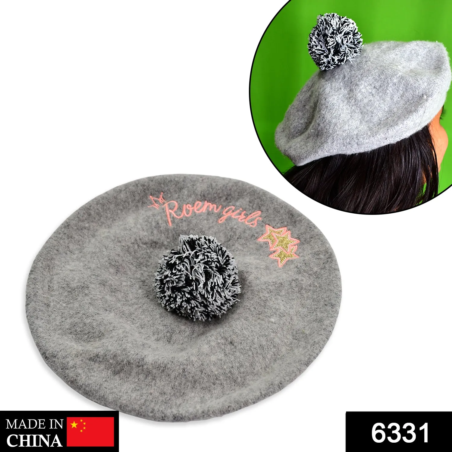 Unisex Winter Beret Hat (1pc)