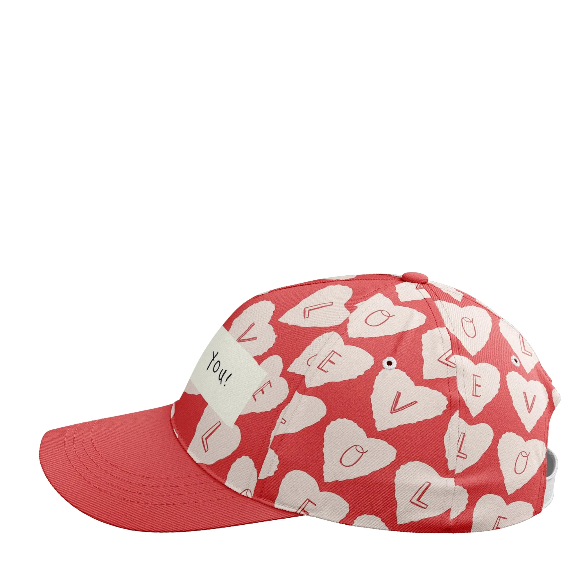 Valentine's Day gift - Customized Couple Sports Caps - ‘LOVE YOU’