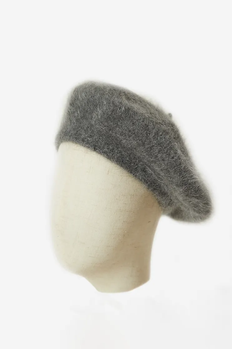 Vintage-inspired Cashmere French Beret Hat