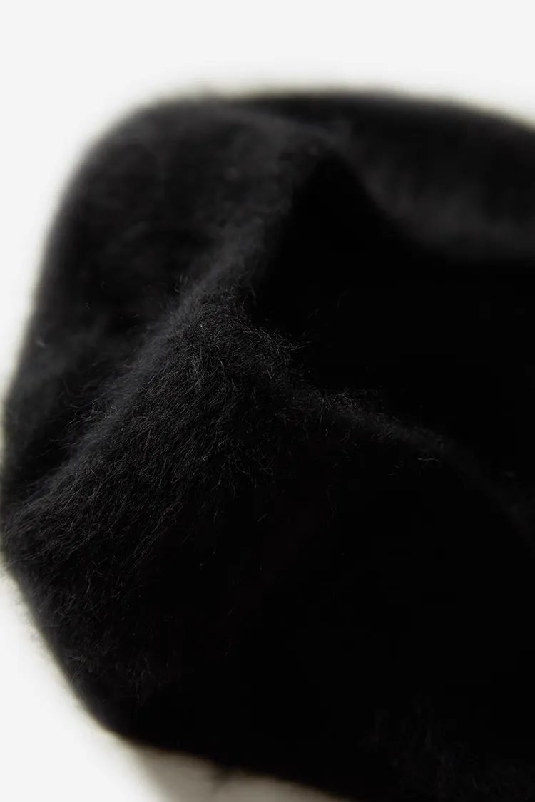 Vintage-inspired Cashmere French Beret Hat