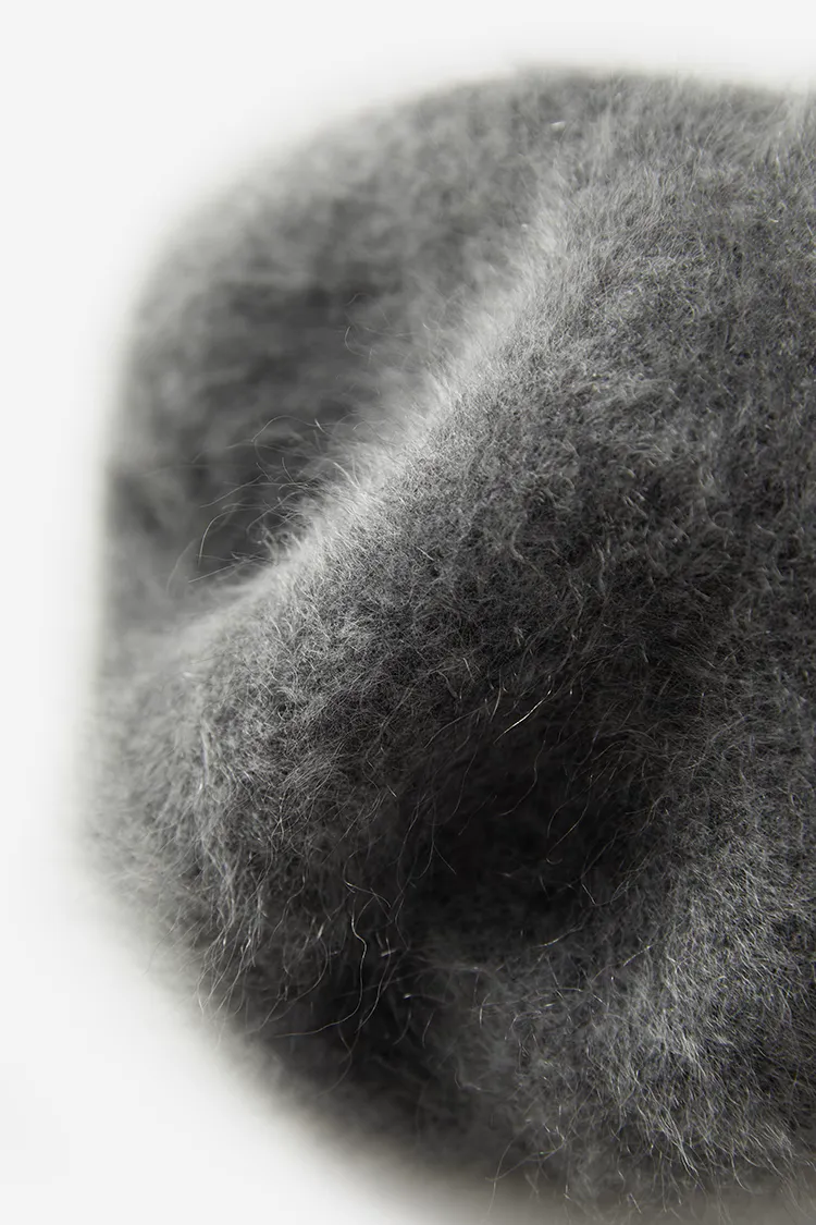 Vintage-inspired Cashmere French Beret Hat