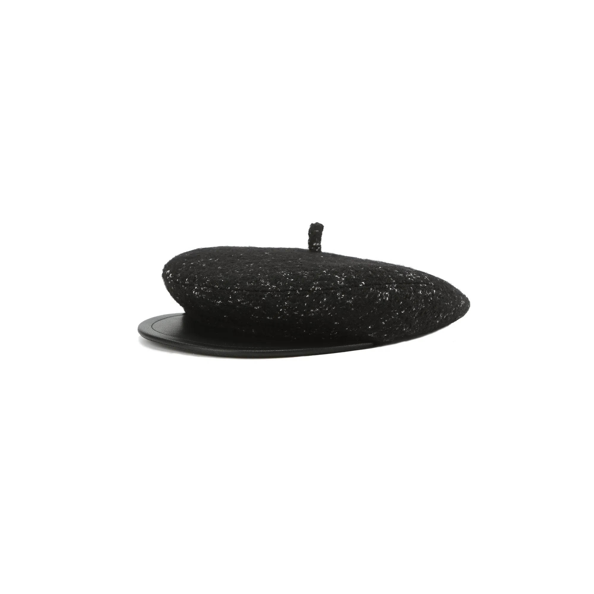 Women Two-Way Beret Cap - Black