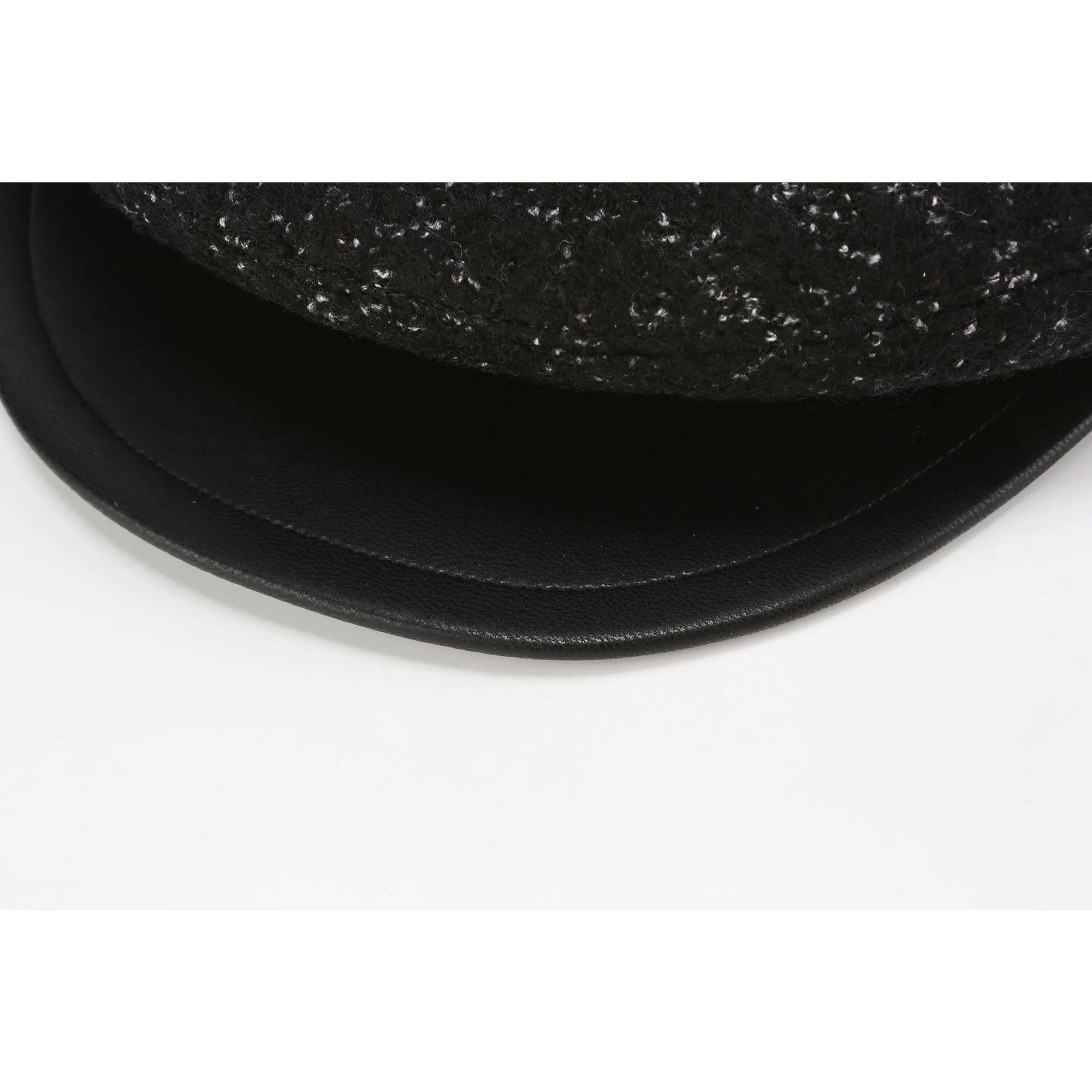 Women Two-Way Beret Cap - Black