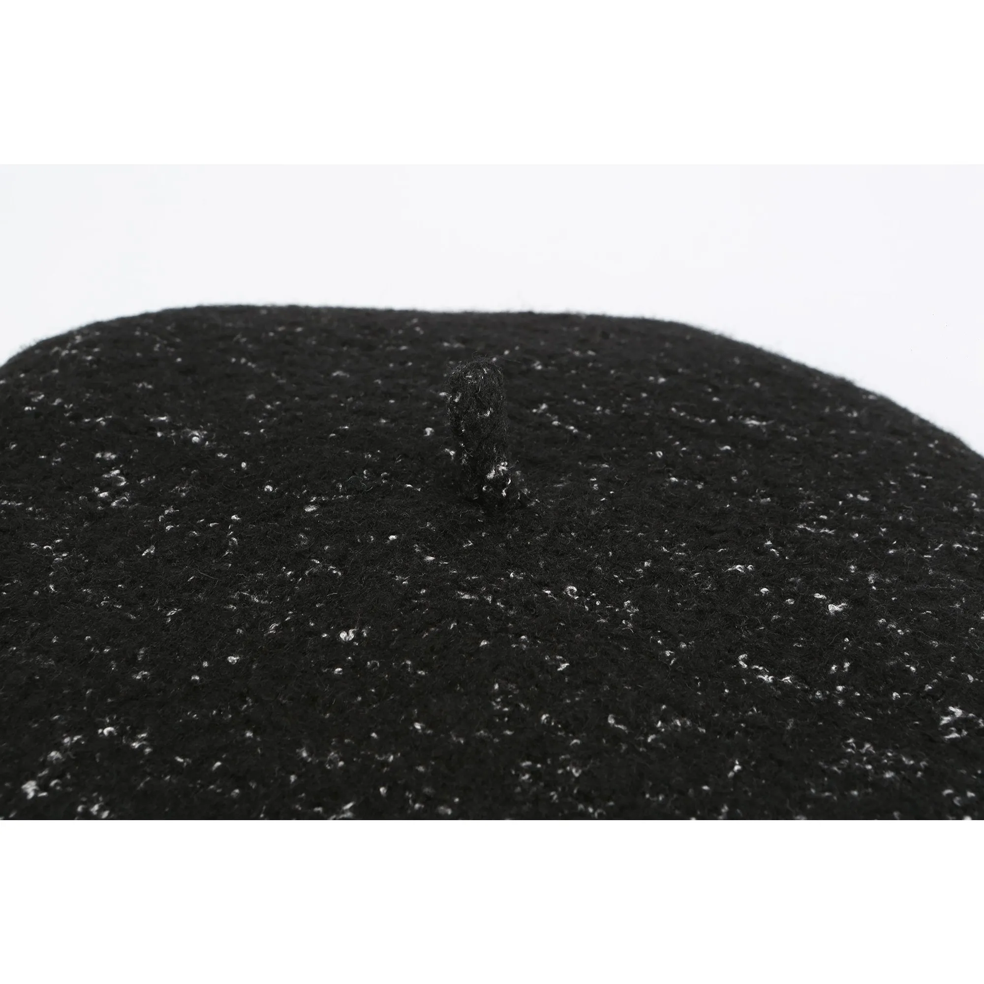 Women Two-Way Beret Cap - Black