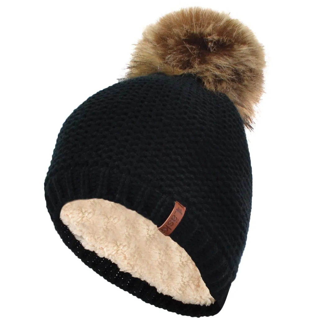 Women's Ganka Faux Fur Pom Beanie