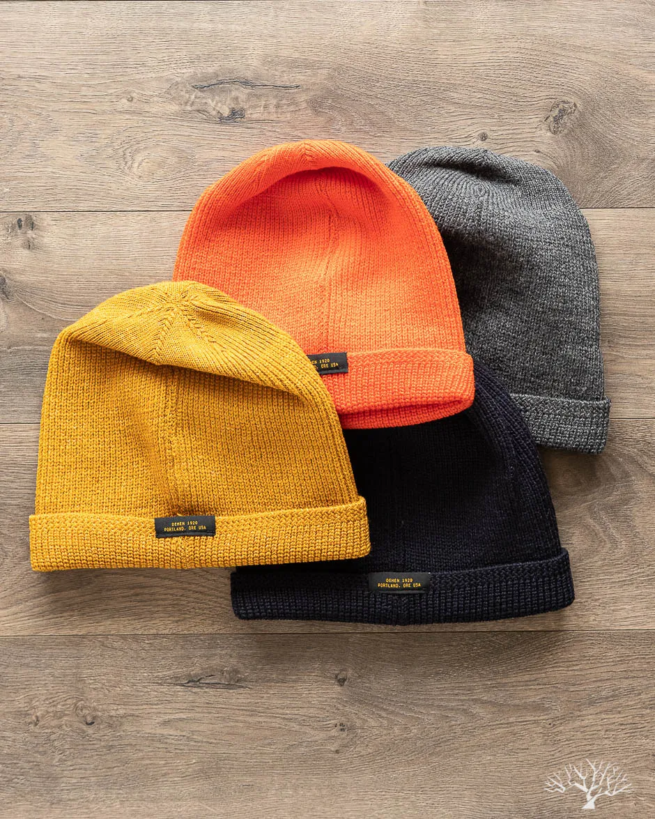 Wool Knit Watch Cap - Safety Orange
