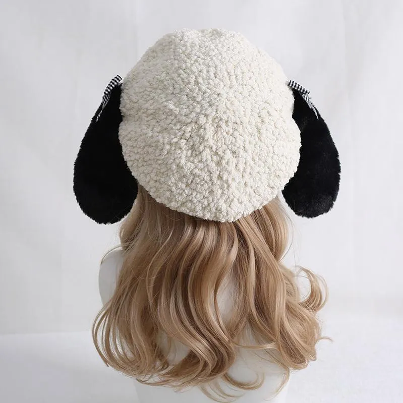 Xiaogui~Kawaii Pachocco Dog Ear Round Lolita Beret