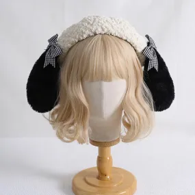 Xiaogui~Kawaii Pachocco Dog Ear Round Lolita Beret